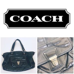 Vintage Y2K Black Coach Leather Bag